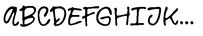 Adorably Lovely Font UPPERCASE