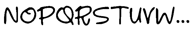 Adorably Lovely Font UPPERCASE