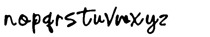 Adorably Lovely Font LOWERCASE