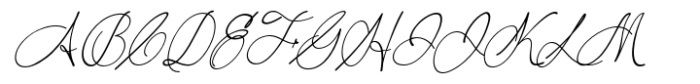 Adoration Signature Font UPPERCASE