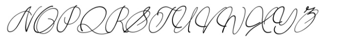 Adoration Signature Font UPPERCASE