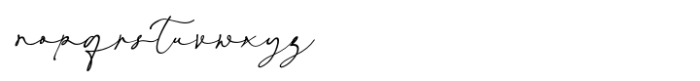 Adoration Signature Font LOWERCASE