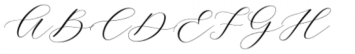 Adore Calligraphy Regular Font UPPERCASE