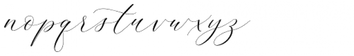 Adore Calligraphy Regular Font LOWERCASE