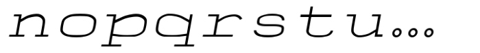 Adore Mono Normal Oblique Font LOWERCASE