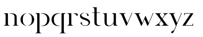 Adore Serif Bold Font LOWERCASE