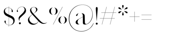 Adore Serif Regular Font OTHER CHARS