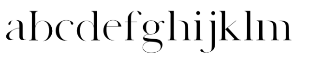 Adore Serif Regular Font LOWERCASE