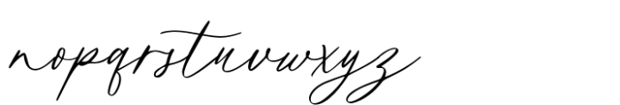 Adore Stacy Font LOWERCASE