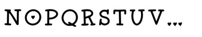 Adorkable Love Regular Font UPPERCASE