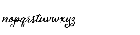 Adorn Smooth Bouquet Font LOWERCASE