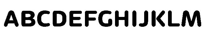 Adria Round Bd Font UPPERCASE