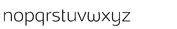Adria Round XLt Upright Italic Font LOWERCASE