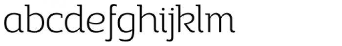 Adria Slab Extra Light Upright Italic Font LOWERCASE