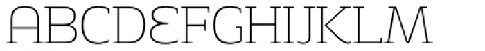 Adria Slab Thin Upright Italic Font UPPERCASE
