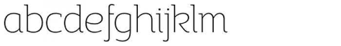 Adria Slab Thin Upright Italic Font LOWERCASE