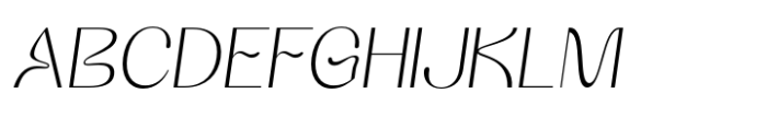 Adriana Gabrielle Regular Italic Font UPPERCASE