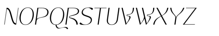Adriana Gabrielle Regular Italic Font UPPERCASE