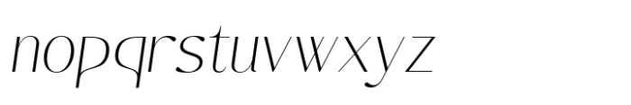 Adriana Gabrielle Regular Italic Font LOWERCASE