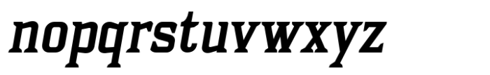 Aduana Black Oblique Font LOWERCASE