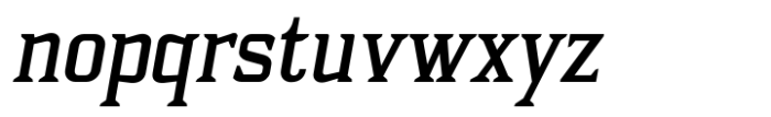 Aduana Bold Oblique Font LOWERCASE