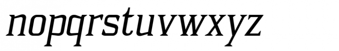 Aduana Oblique Font LOWERCASE