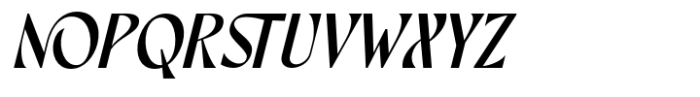 Advera Italic Font UPPERCASE