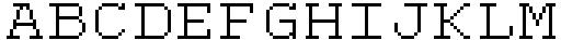 Adverb Mono Regular Pixel Font UPPERCASE