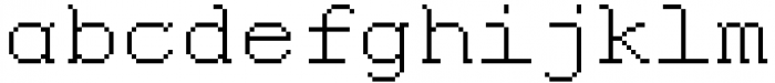 Adverb Mono Regular Pixel Font LOWERCASE