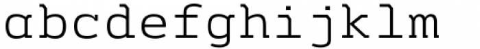 Adverb Mono Thin Font LOWERCASE