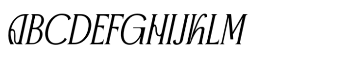 Advine Italic Font UPPERCASE
