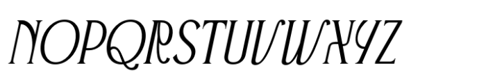 Advine Italic Font UPPERCASE