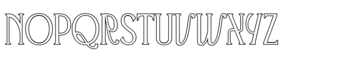 Advine Outline Font UPPERCASE