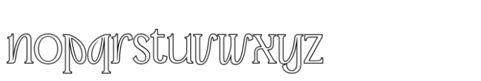 Advine Outline Font LOWERCASE