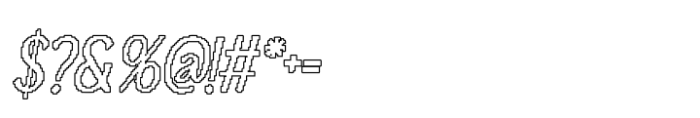 Advine Pixel Outline Font OTHER CHARS