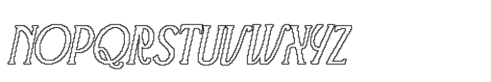 Advine Pixel Outline Font UPPERCASE