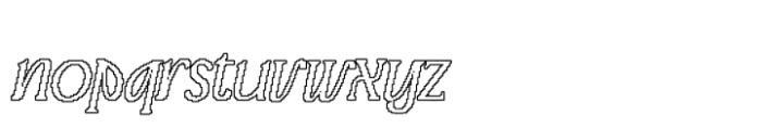 Advine Pixel Outline Font LOWERCASE