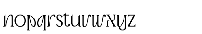 Advine Regular Font LOWERCASE