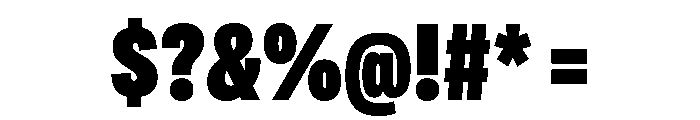 Adapt CompactBlack Font OTHER CHARS
