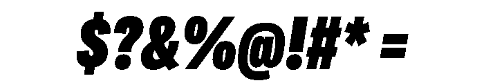 Adapt CompactBlackItalic Font OTHER CHARS