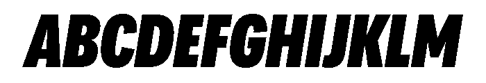 Adapt CompactBlackItalic Font UPPERCASE