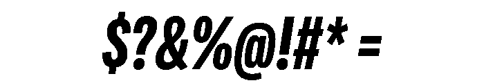 Adapt CompactBoldItalic Font OTHER CHARS
