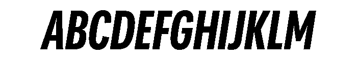 Adapt CompactBoldItalic Font UPPERCASE