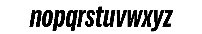 Adapt CompactBoldItalic Font LOWERCASE