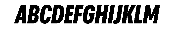 Adapt CompactExtraboldItalic Font UPPERCASE