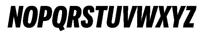 Adapt CompactExtraboldItalic Font UPPERCASE