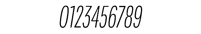 Adapt CompactLightItalic Font OTHER CHARS