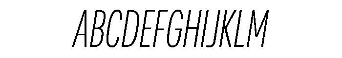 Adapt CompactLightItalic Font UPPERCASE