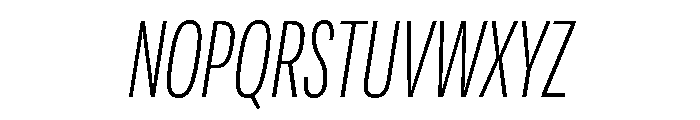 Adapt CompactLightItalic Font UPPERCASE