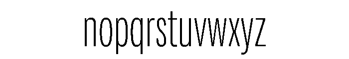 Adapt CompactLight Font LOWERCASE